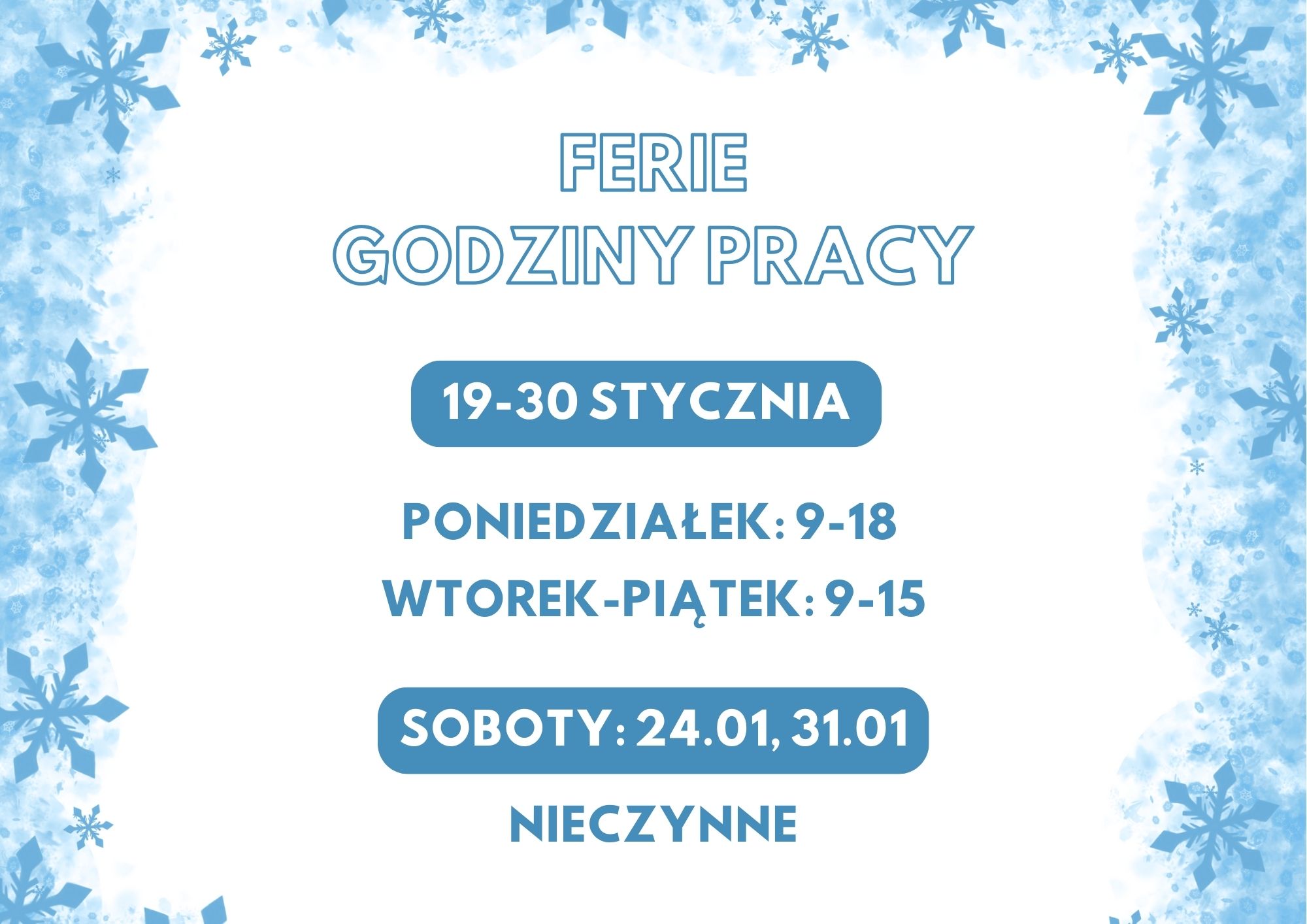 Ferie godziny pracy